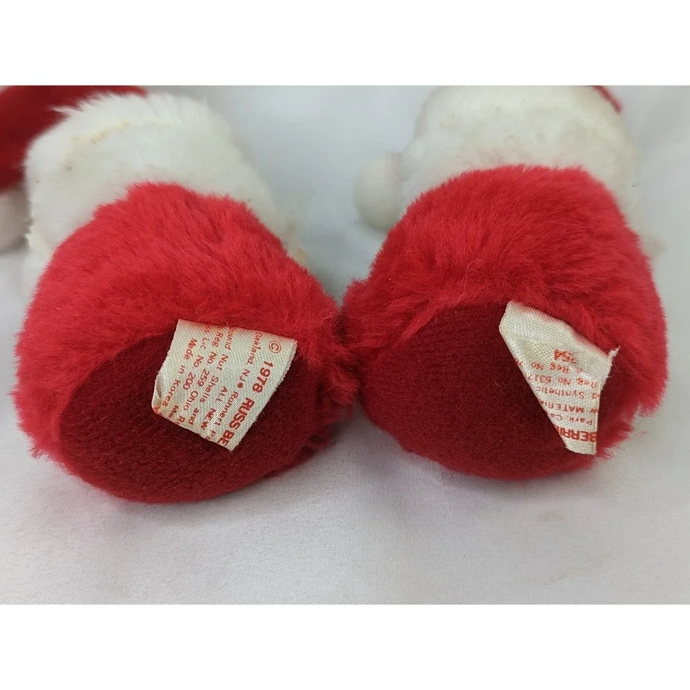 Russ‎ Santa Claus Bean Plush 4 Inch 1978 Stuffed Animal Toy